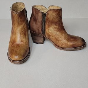 Bed Stu Leather Yell Ankle Bootie